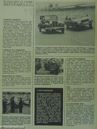 Autó-Motor 1985. január-december/Autó-Motor Magazin 1985. ősz