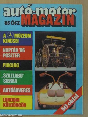 Autó-Motor 1985. január-december/Autó-Motor Magazin 1985. ősz