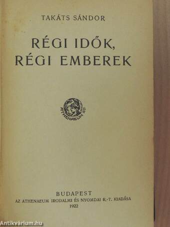 Régi idők, régi emberek