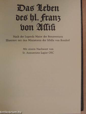 Das Leben des hl. Franz von Assisi