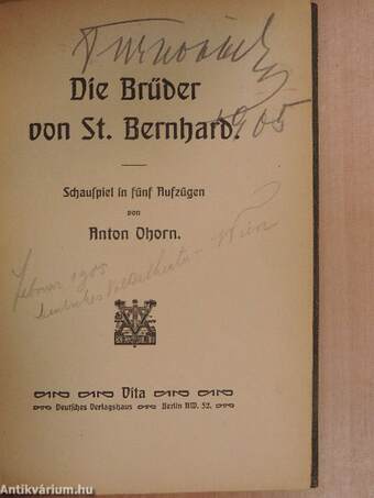 Die Brüder von St. Bernhard (gótbetűs)