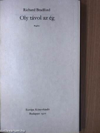 Oly távol az ég