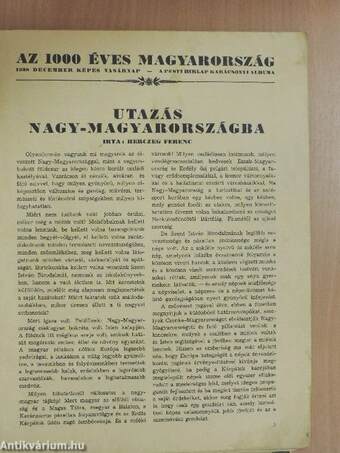 Az ezeréves Magyarország 1938. december