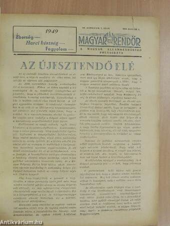 Magyar Rendőr 1949. január 1.