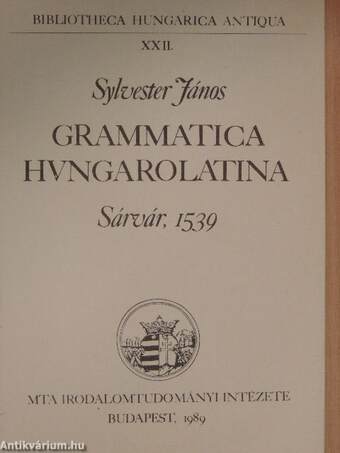 Grammatica Hungarolatina - Kísérő füzet