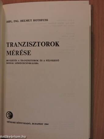 Tranzisztorok mérése