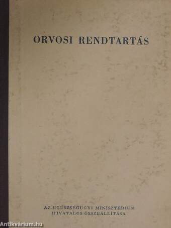 Orvosi rendtartás