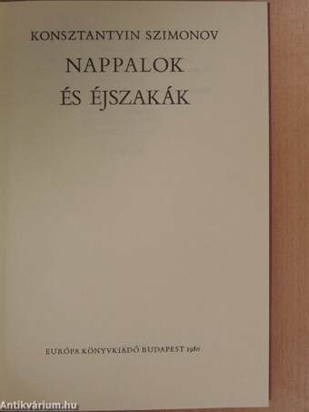 Nappalok és éjszakák