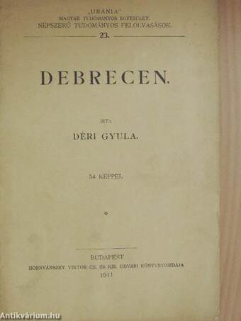 Debrecen - Kísérő füzet