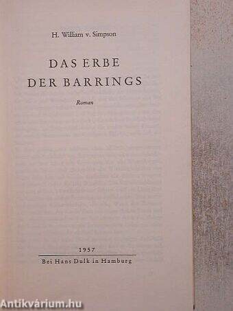 Das Erbe Der Barrings