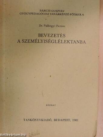 Bevezetés a személyiséglélektanba