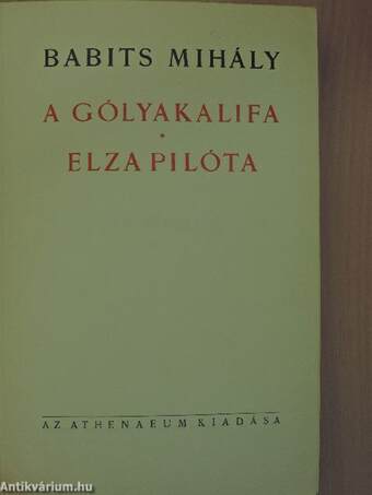 A gólyakalifa/Elza pilóta