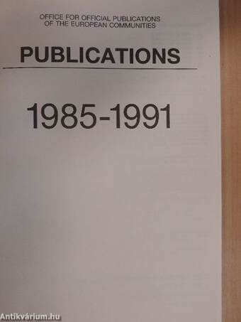 Publications 1985-1991