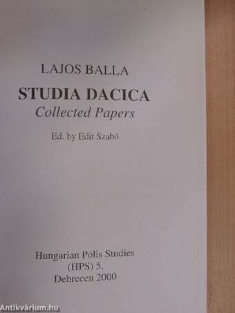 Studia Dacica