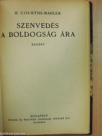 Visszajár a mult/Megérdemelt boldogság/Szenvedés a boldogság ára/Aki megért, megbocsájt