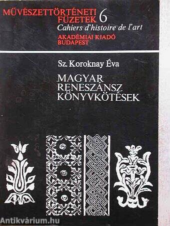 Magyar reneszánsz könyvkötések
