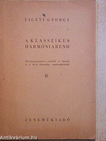 A klasszikus harmóniarend