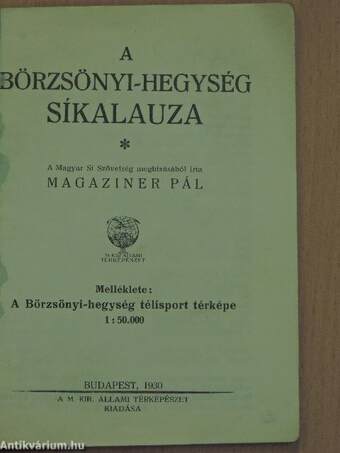 A Börzsönyi-hegység síkalauza