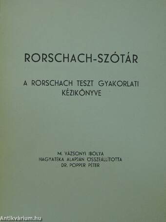 Rorschach-szótár