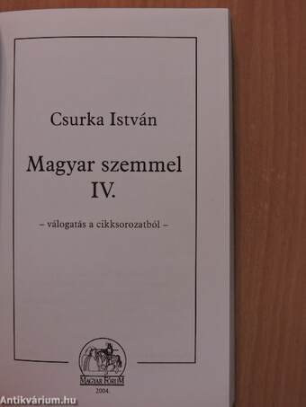 Magyar szemmel IV.