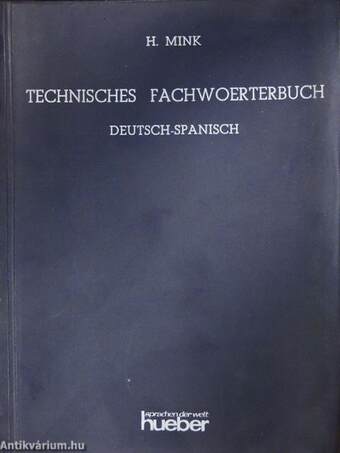 Technisches Fachwoerterbuch Band I./Diccionario Tecnico Tomo I.