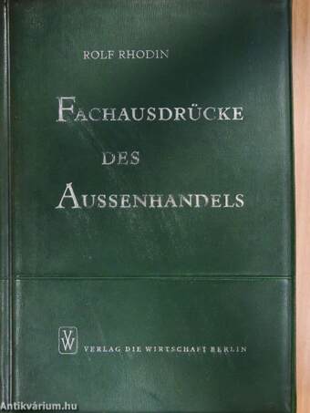 Fachausdrücke des Aussenhandels