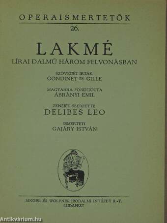 Delibes: Lakmé