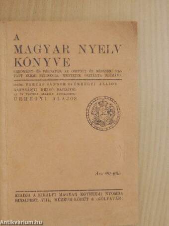 A magyar nyelv könyve