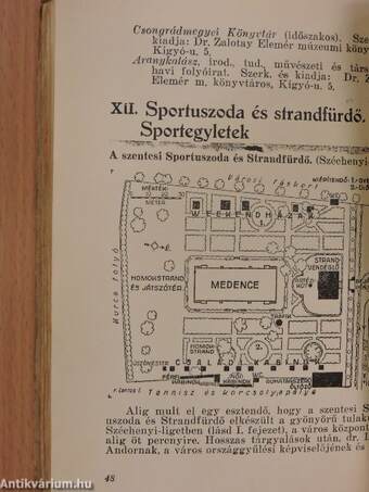 Szentesi útmutató, címtár és zsebtérkép 1934