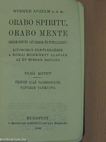 Orabo spiritu, orabo mente I-V.