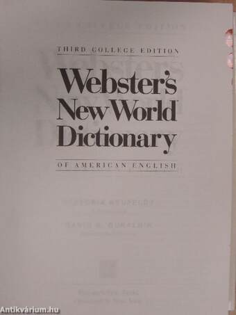 Webster's New World Dictionary of American English