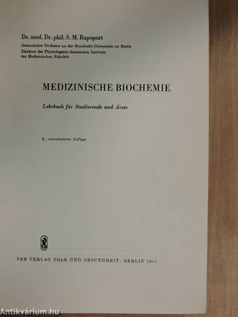 Medizinische Biochemie