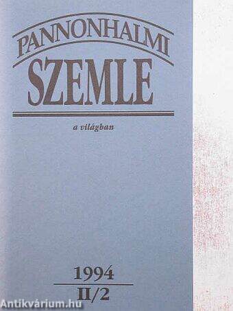Pannonhalmi Szemle 1994/2.