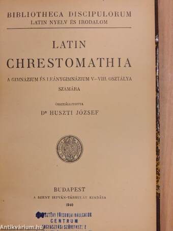 Latin chrestomathia