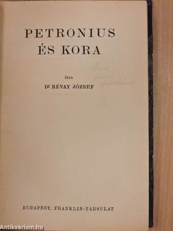 Petronius és kora