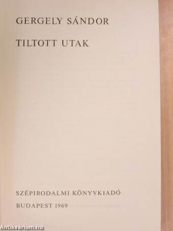 Tiltott utak