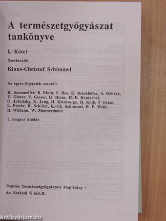 A természetgyógyászat tankönyve I-II.