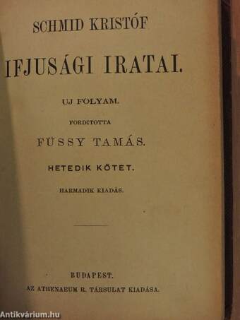 Schmid Kristóf ifjusági iratai VII.