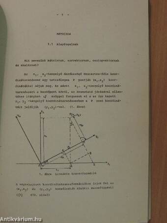 Matematika - Lineáris algebra I.