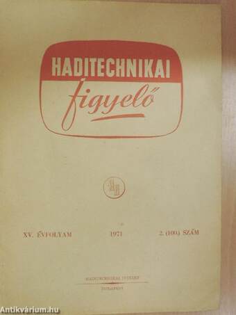 Haditechnikai figyelő 1971/2.