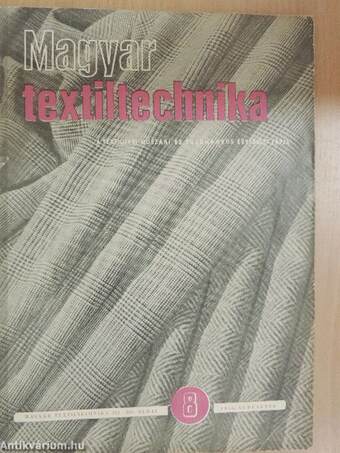 Magyar Textiltechnika 1955. augusztus