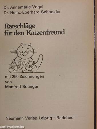 Ratschläge für den Katzenfreund