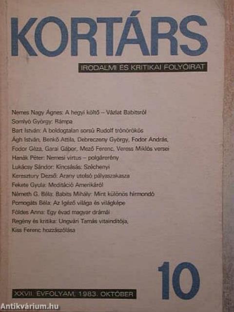 Kortárs 1983. október