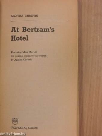 At Bertram's Hotel