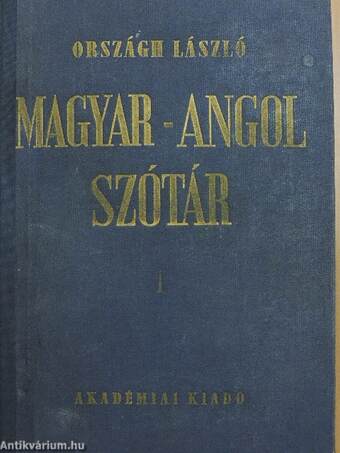 Magyar-angol szótár I-II.