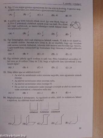 Matematikai versenytesztek '98