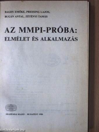 Az MMPI-próba: elmélet és alkalmazás