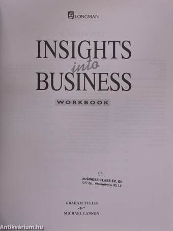 Insights into Business - Workbook