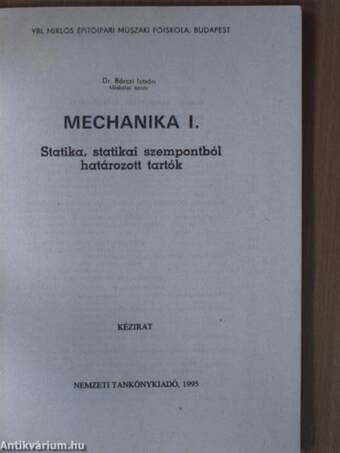 Mechanika I.