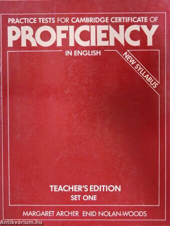 Practice Tests for Cambridge Certificate of Proficiency in English 1.